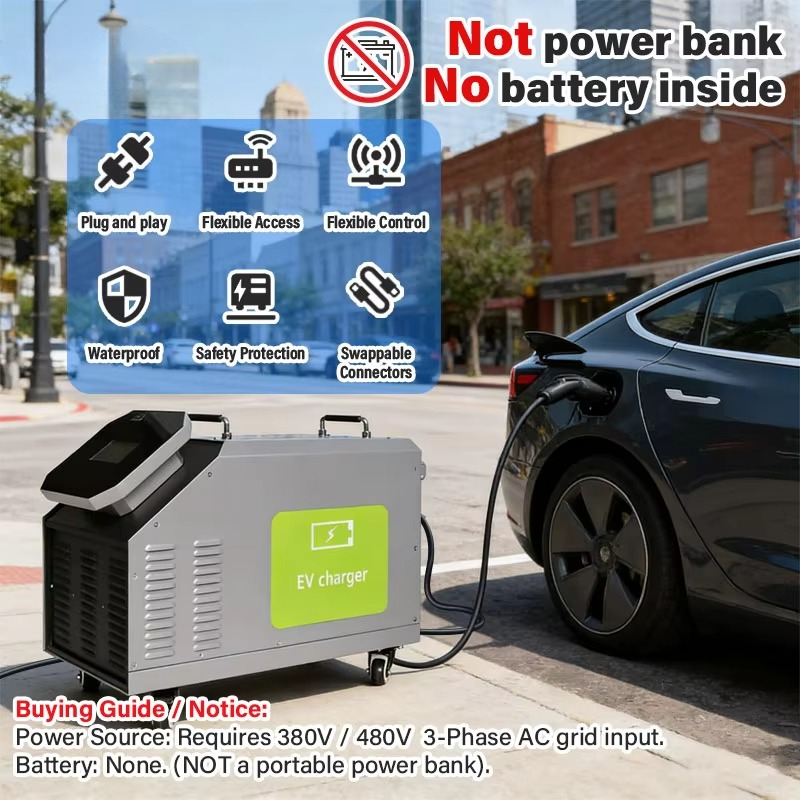 480V 3 Phase AC Power Input 7k - đánh giá và giá Portable Dc Fast Charger 20Kw Ccs2